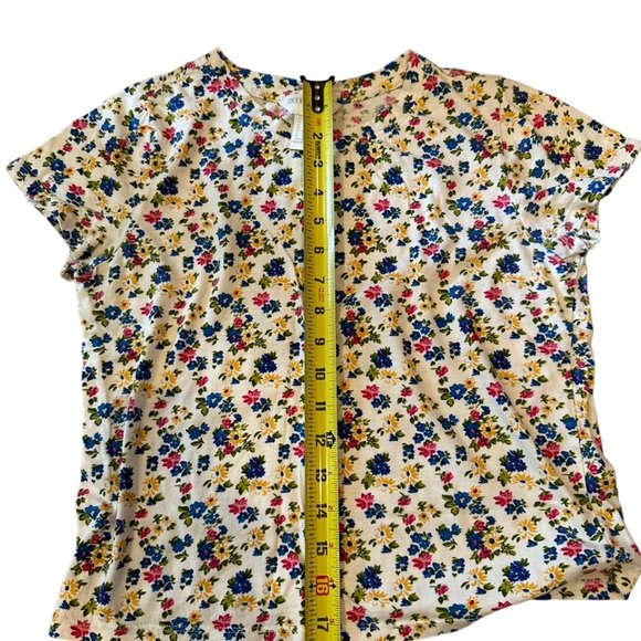 Forever 21 Girls Shortsleeve Tee Floral Print, XL Girls Size, Like New Condition - Picture 6 of 6